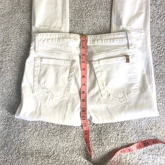 JOE’S JEANS WHITE DISTRESSED DENIM SIZE 25 - Picture 4 of 8